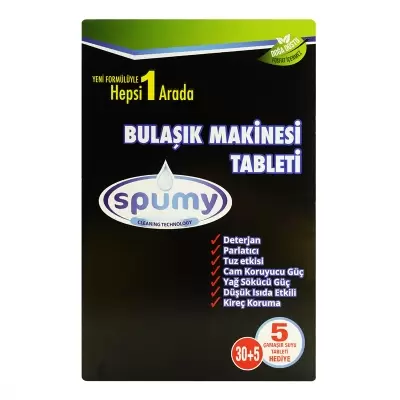 Spumy Bulaşık Makinesi Tableti 